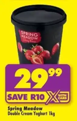 Shoprite Spring Meadow Double Cream Yoghurt offer