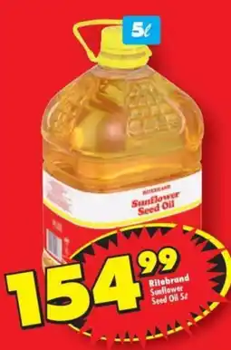 Shoprite Ritebrand Sunflower Seed Oil offer