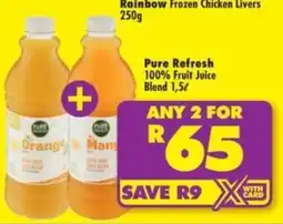 Shoprite Pure Refresh 100% Fruit Juice Blend offer