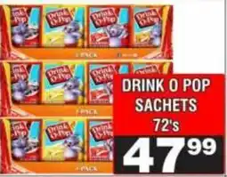 Advance Cash n Carry Drink O Pop Sachets offer