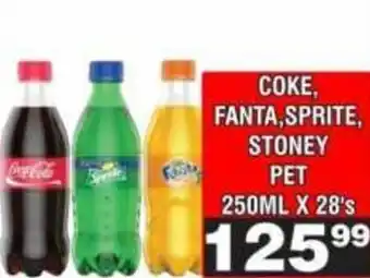 Advance Cash n Carry Coke, Fanta, Sprite, Stoney PET offer