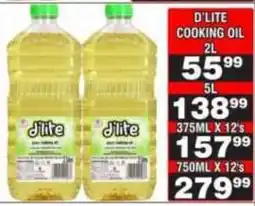 Advance Cash n Carry D'LITE COOKING OIL offer