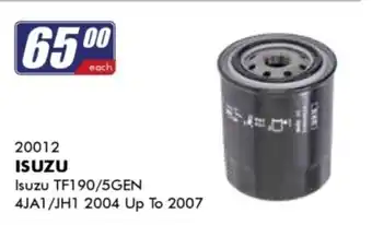 ISUZU oil filter