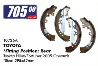 TOYOTA brake shoes