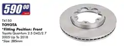 Goldwagen TOYOTA brake disc offer
