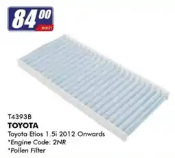Goldwagen TOYOTA Pollen Filter offer