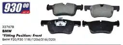 Goldwagen BMW brake pads offer