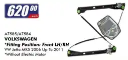 Goldwagen VOLKSWAGEN Front LH/RH Window Regulator offer