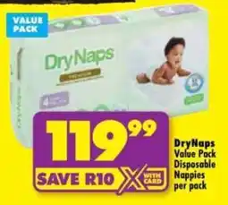 Shoprite DryNaps Disposable Nappies offer