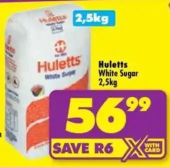 Shoprite Hulett's White Sugar offer