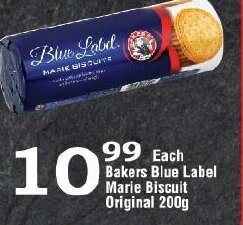 Oxford Freshmarket Bakers Blue Label Marie Biscuits Original 200g offer