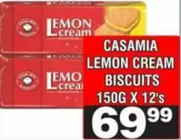 Advance Cash n Carry CASAMIA LEMON CREAM BISCUITS offer