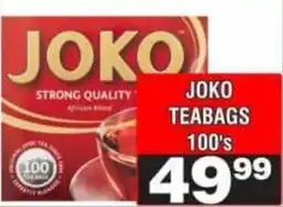 Advance Cash n Carry JOKO TEABAGS offer