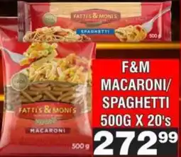 Advance Cash n Carry Fatti's & Moni's Macaroni/Spaghetti offer
