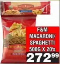 Advance Cash n Carry Fatti's & Mon's Macaroni/Spaghetti offer
