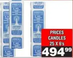Advance Cash n Carry Prices Candles offer