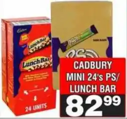 Advance Cash n Carry Cadbury Mini 24's PS/ Lunch Bar offer