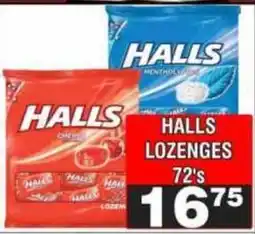 Advance Cash n Carry Halls Lozenges offer