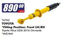 Goldwagen TOYOTA shock absorber offer