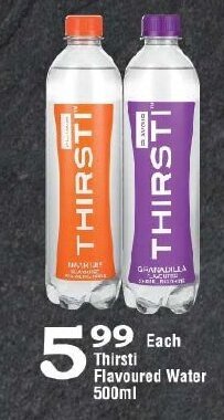Oxford Freshmarket Thirsti Flavoured Water 500ml offer