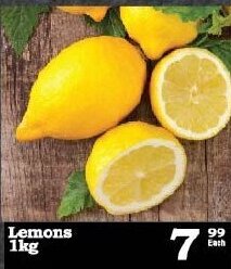 Oxford Freshmarket Lemons 1kg offer