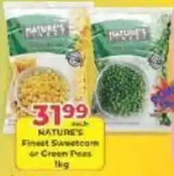 M.A Powertrade NATURE'S Finest Sweetcorn or Green Peas offer