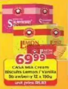 M.A Powertrade CASA MIA Cream Biscuits Lemon / Vanilla offer