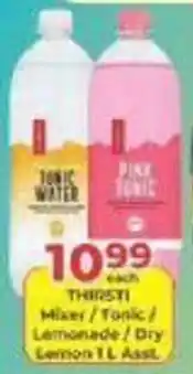 M.A Powertrade THIRSTI Mixer / Tonic / Lemonade / Dry Lemon 1 L Assort offer