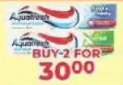 M.A Powertrade Aquafresh toothpaste offer