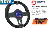 Midas Sparco Steering Wheel Cover PVC + Suede + Rubber 38cm offer