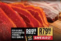 Bluff Meat Supply Pork Rashers (Plain Marinated / Pork Belly / Pork (Bone In)) offer
