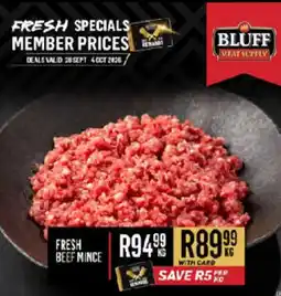 Bluff Meat Supply Bluff Fresh Beef Mince offer