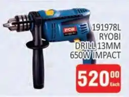 KitKat Cash and Carry RYOBI DRILL 13MM 650W IMPACT offer