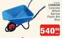 KitKat Cash and Carry CARBON Concrete Wheel Barrow Plastic Bin Blue offer