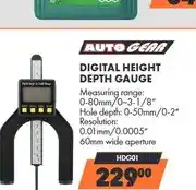 Midas Autogear Digital Height Depth Gauge HDG01 offer