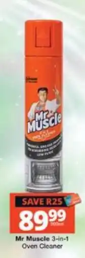 Checkers Mr Muscle 3-in-1 Oven Cleaner offer