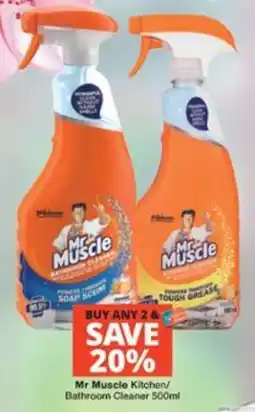 Checkers Mr Muscle Kitchen/ Bathroom Cleaner offer