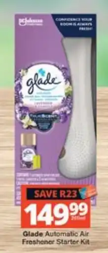 Checkers Glade Automatic Air Freshener Starter Kit offer