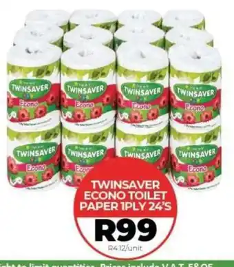 TWINSAYER ECONO TOILET PAPER 1PLY