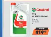 Midas Castrol GTX Multigrade Oil 15W-40 5L offer