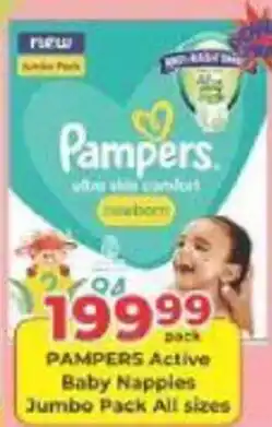 M.A Powertrade Pampers Active Baby Nappies offer