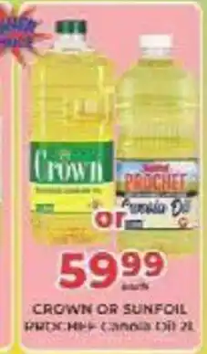 M.A Powertrade Crown or Sunfoil Prochet Canola Oil offer