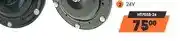 Midas 2-Pin Single Black Hooters 24V offer