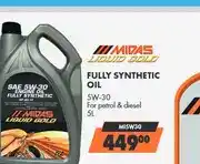 Midas Midas Liquid Gold Fully Synthetic Oil 5W-30 5L offer