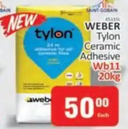 KitKat Cash and Carry WEBER Tylon Ceramic Adhesive offer