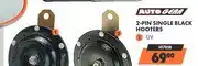 Midas 2-Pin Single Black Hooters 12V / 24V offer