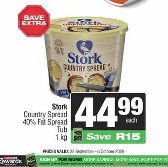 Stork Country Spread 40% Fat Spread