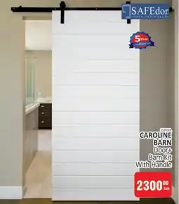 KitKat Cash and Carry SAFEdoor CAROLINE BARN Door+ Barn Kit With Handle offer