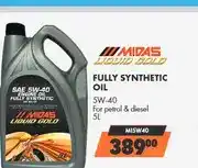 Midas Midas Liquid Gold Fully Synthetic Oil 5W-40 5L offer