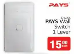 KitKat Cash and Carry PAYS Wall Switch 1 Lever offer